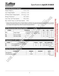 ISPLSI 2128A-80LT176I Datasheet Page 3