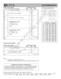 IXYN100N65C3H1 Datasheet Page 2