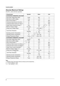 KA5L0380RTU Datasheet Page 3