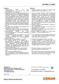 LB A6SG-S1T2-35-Z Datasheet Page 16