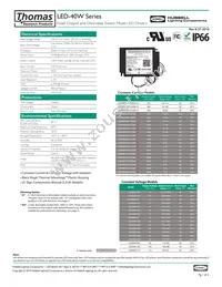 LED40W-030-C1400 Datasheet Cover