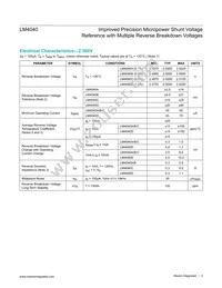 LM4040AIM3-2.1+C6K Datasheet Page 3