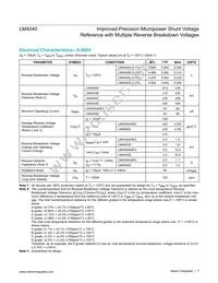 LM4040AIM3-2.1+C6K Datasheet Page 7