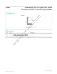 LM4040AIM3-2.1+C6K Datasheet Page 11