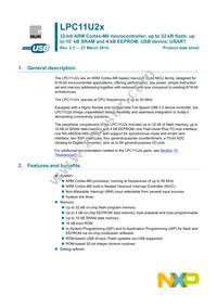 LPC11U24FHI33/301Y Datasheet Cover