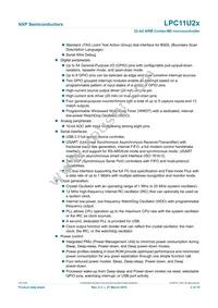 LPC11U24FHI33/301Y Datasheet Page 2