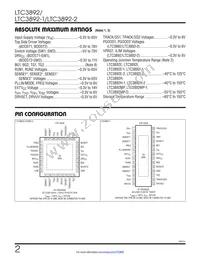 LTC3892MPUH-2#PBF Datasheet Page 2