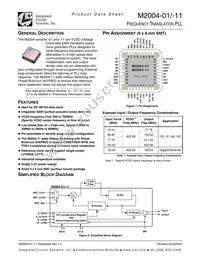 M2004-01I640.0000T Datasheet Cover