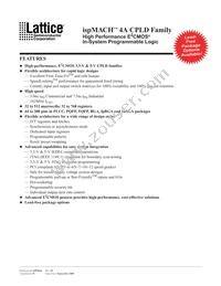 M4A3-192/96-12FANI Datasheet Cover