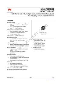 M58LT128HST8ZA6F TR Datasheet Cover