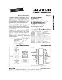 MAX133CMH+T Datasheet Cover