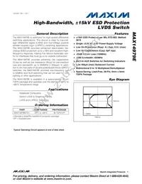 MAX14979EETX+GH7 Datasheet Cover