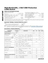 MAX14979EETX+GH7 Datasheet Page 2