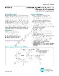 MAX17506ATP+T Datasheet Cover