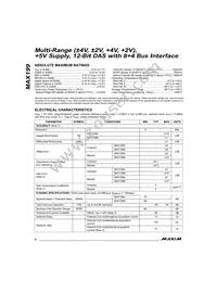 MAX199ACAI+T Datasheet Page 2