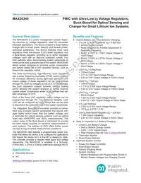 MAX20345AEWN+T Datasheet Cover