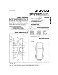 MAX214EPI+G126 Datasheet Cover