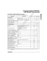 MAX214EPI+G126 Datasheet Page 3