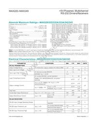 MAX244CQH+DG002 Datasheet Page 2