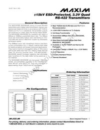 MAX3033EEUE/GG8 Datasheet Cover