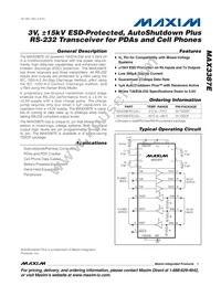 MAX3387EEUG Datasheet Cover