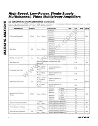 MAX4312GEE+TB5C Datasheet Page 4