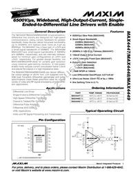 MAX4447ESE/GG8 Datasheet Cover