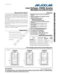 MAX4582EPE+ Datasheet Cover