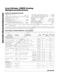 MAX4582EPE+ Datasheet Page 2