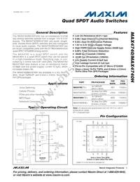 MAX4740HETE+T Datasheet Cover