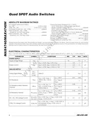 MAX4740HETE+T Datasheet Page 2