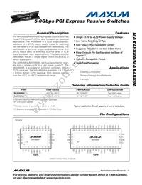 MAX4888AETI+TG3U Datasheet Cover