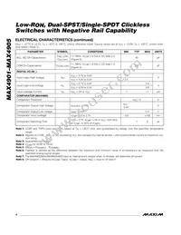 MAX4903ETA+TG05 Datasheet Page 4