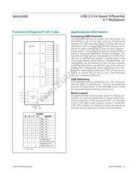 MAX4999ETJ+T Datasheet Page 8
