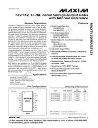 MAX5130BEEE+T Datasheet Cover