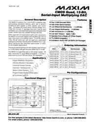 MAX514AEWI+ Datasheet Cover