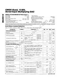 MAX514AEWI+ Datasheet Page 2