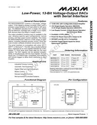 MAX535BCUA-T Datasheet Cover