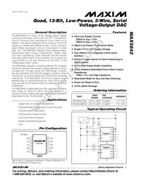 MAX5842MEUB+T Datasheet Cover