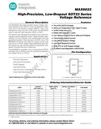 MAX6033CAUT50#G16 Datasheet Cover