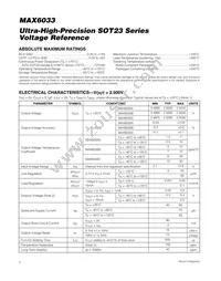 MAX6033CAUT50#G16 Datasheet Page 2