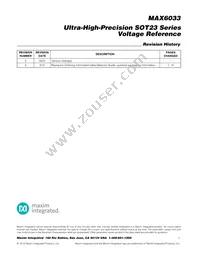 MAX6033CAUT50#G16 Datasheet Page 11