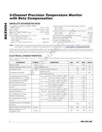 MAX6694TE9A+T Datasheet Page 2