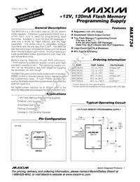 MAX734CSA-T Datasheet Cover