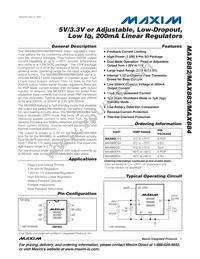MAX883MPA/PR Datasheet Cover
