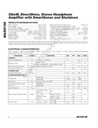 MAX9720BEUE+T Datasheet Page 2