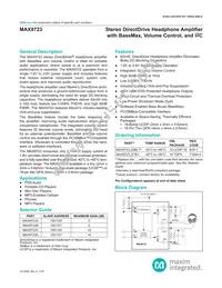 MAX9723DETE+C6Z Datasheet Cover