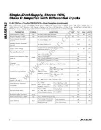 MAX9742ETX+T Datasheet Page 4