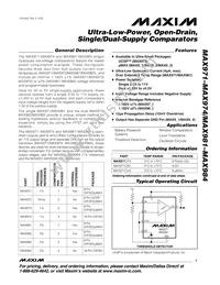 MAX984ESE-T Datasheet Cover