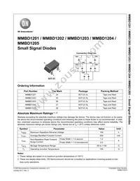 MMBD1205_D87Z Datasheet Cover